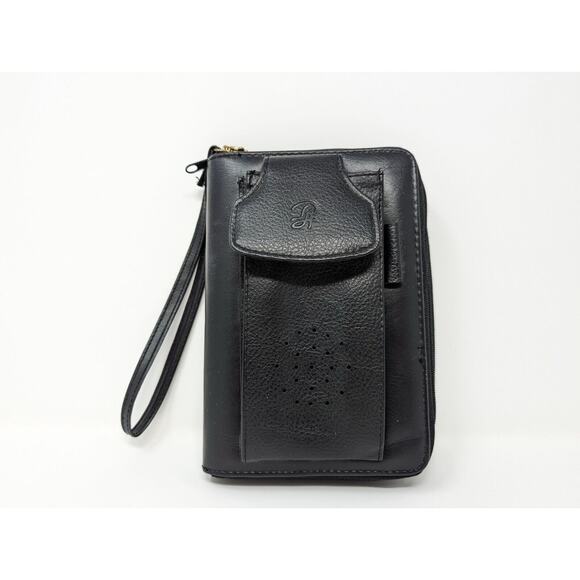 Vintage Other - Vintage 90s Y2K Philippe Amiel Black Personal Organizer Planner Wallet